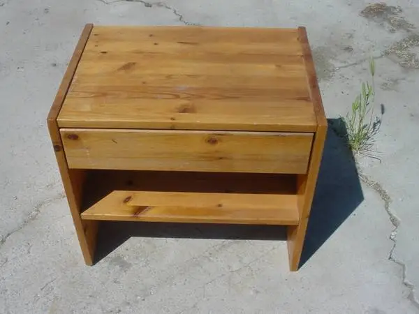 pine end table night stand