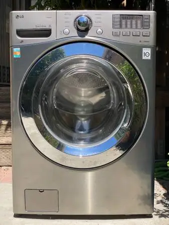 LG Graphite Steel Steam Washer