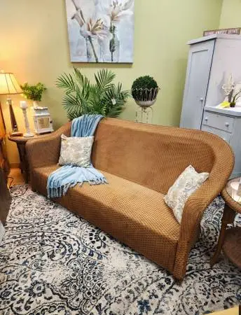 Vintage Lloyd Flanders Wicker Sofa-NOW