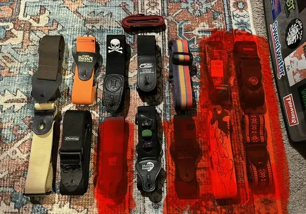 Levy’s, ErnieBall, Dunlop, Boss & More Guitar Straps, For Sale/Trade