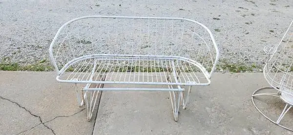 Vintage/ Antique metal Furniture set 10 piece.... rare