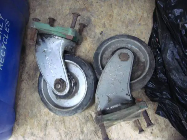 2 -- Vintage Aerol Very Heavy Duty Caster Wheels