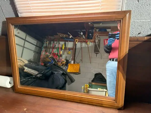 Antique Wood Frame mirror