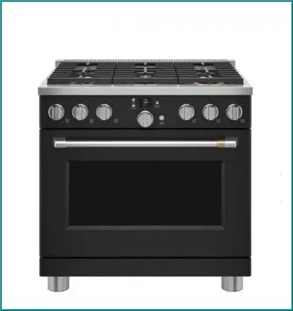 Café 36 Freestanding Dual Fuel True Convection Range Matte Black