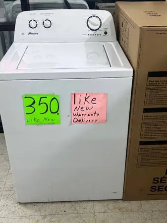 Washer new Amana/whirlpool 3.8 ft³capacity warranty delivery call/text