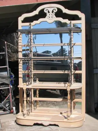 Baker Rack Wood and Metal