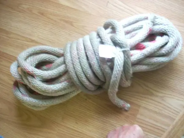 3/4 large white nylon ROPE 50 feet length
