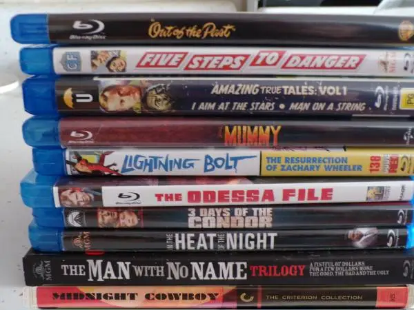 Dvds, blu-rays, older films, some TV shows