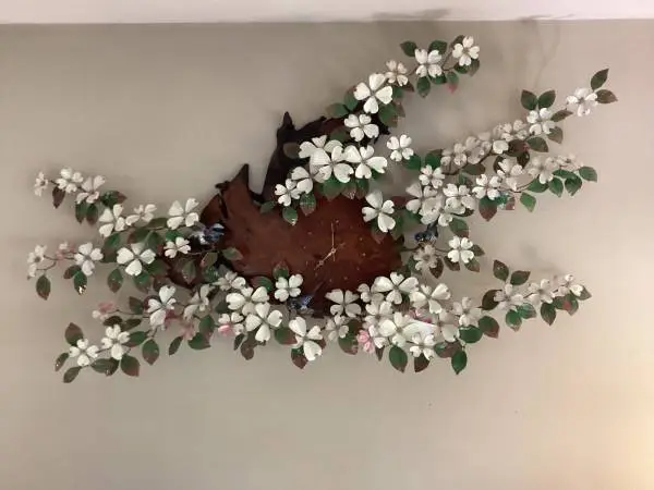 NORMAN BRUMM CYPRESS WALL CLOCK