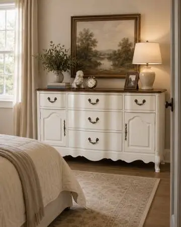 French provincial solid dresser