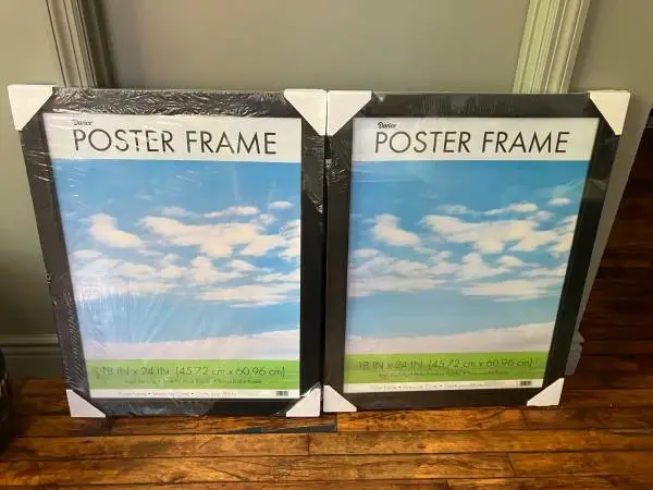 Two 18x24 poster frames