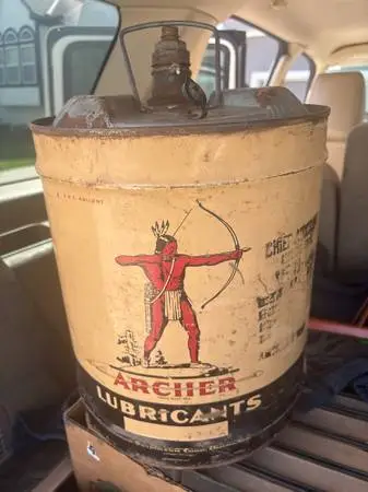 Archer Lubricants 5 Gallon Can with Indian Vingette