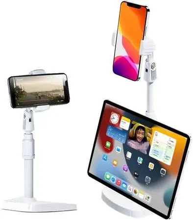 Cell Phone Stand,Adjustable Height & Angle Phone Holder,PjioAo Phone S
