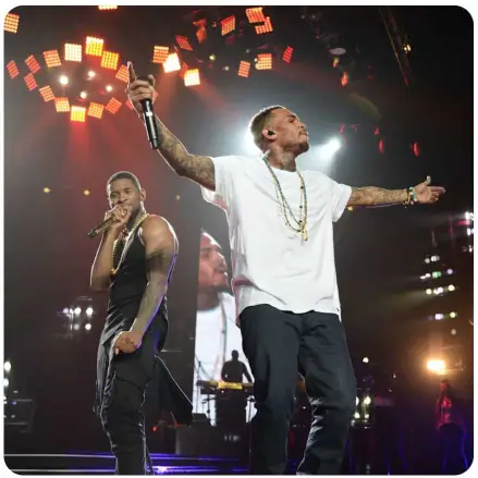 Chris Brown and Usher