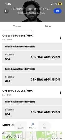 Passion Pit tonight at 930 club 3 tickets