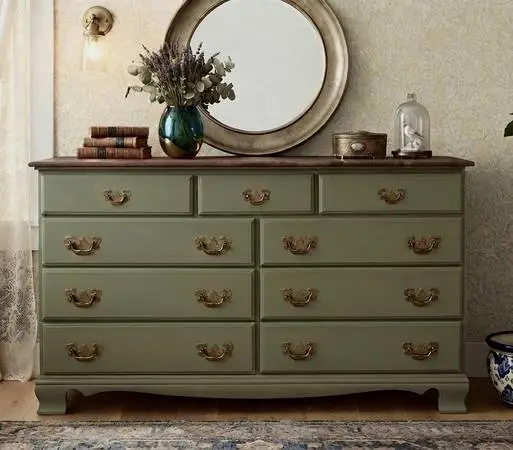 Beautifully refinished vintage French provincial dresser