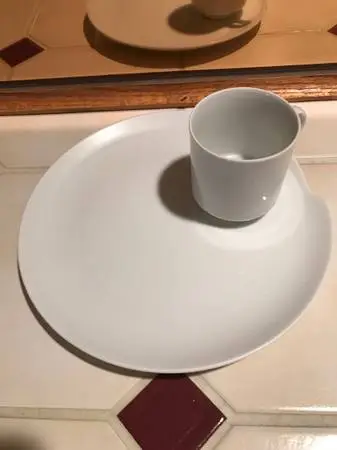 Vintage set of 12 china plates with matching cups