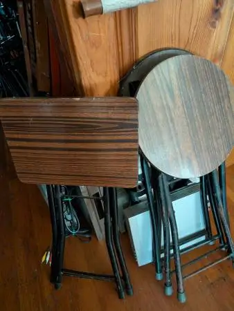 Used foldable stools