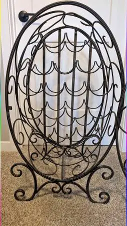 Metal Oval Wine Cabinet very sturdy