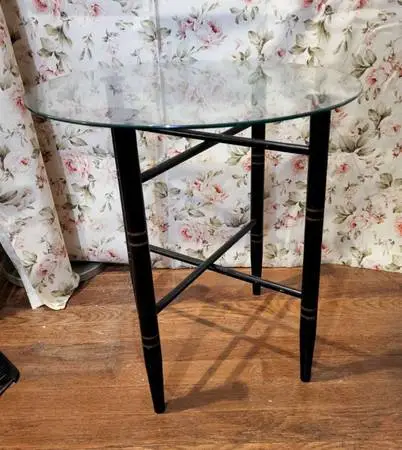 TWO bamboo MCM tables, at Yardley Antiques