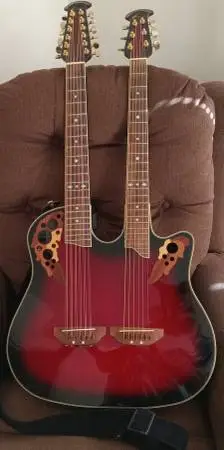 Ovation CSD225 doubleneck guitar