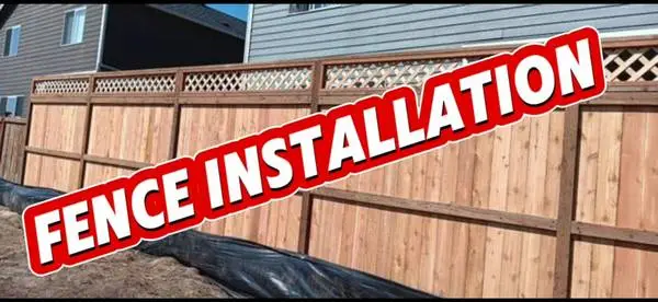 FENCE INSTALLATION $26.00 LINEAR FT.