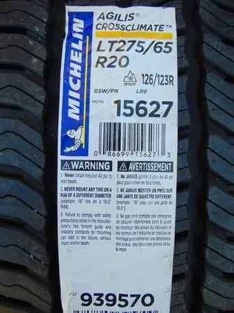 2 New 275 65 20 Michelin Agilis CrossClimate Tires *10PLY* *Date 2025*
