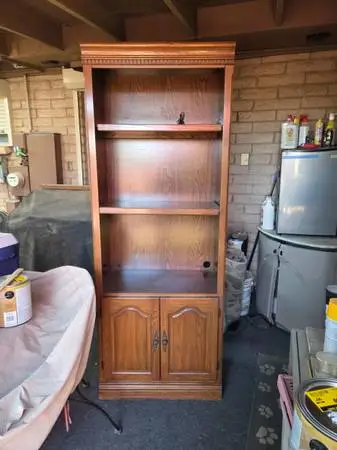 Shelf Lighted Bookcase with Doors - Reduced