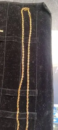 New 18K GP gold necklace. Never worn great deal
