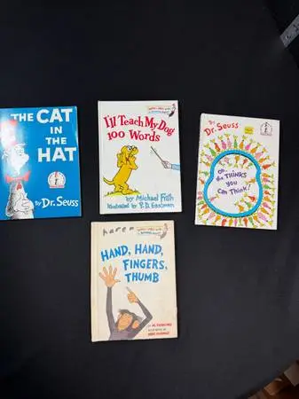 Dr. Seuss Book Lot #1 1957 Cat in the Hat I’ll Teach my Dog 100 Words