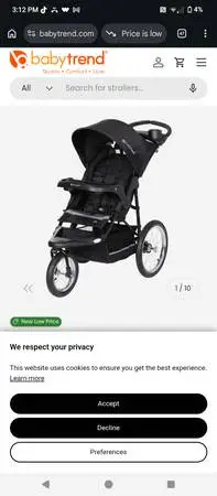 BabyTrend Expedition Jogger Stroller***new
