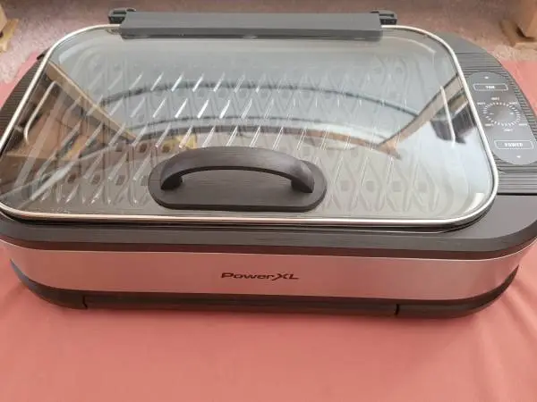 PowerXL 1500W Smokeless Indoor Grill Pro with Griddle Plate