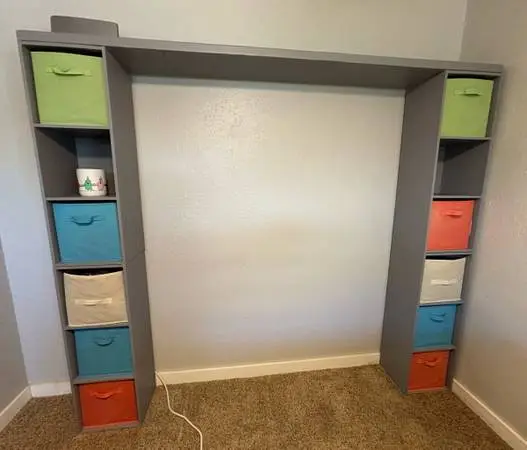 Storage Unit with Fabric bins / 5 Pieces Horizontal or Vertical