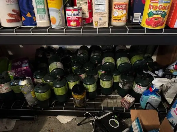 Camping propane tanks