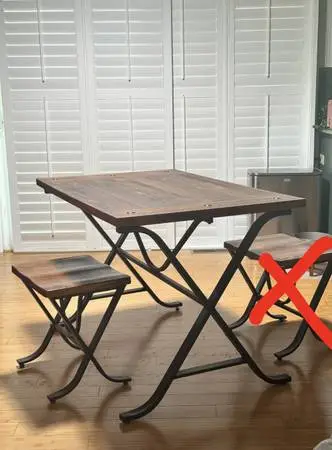 Wood/Metal dining table/desk from Ashley Furniture