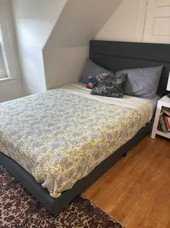 Platform Bed -- frame/headboard