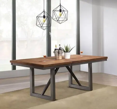New Farmhouse Style Dining Table with 18-Inch Removable Leaf!