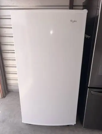 White Whirlpool Standing Freezer