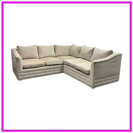 Kravet Custom Chenille Two Piece Sectional. Estimate Price: $11,300