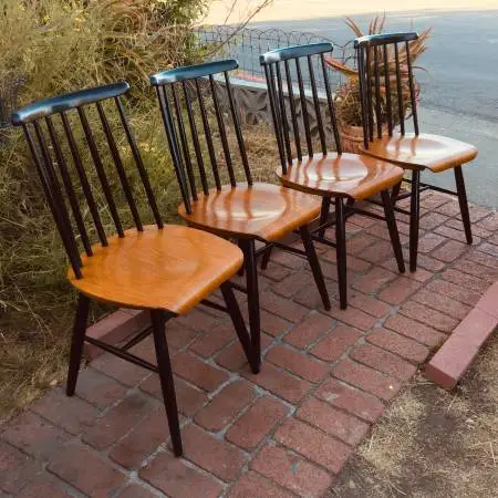 4 c1960 llmari Tapiovaara/Artek Danish Modern MCM Dining Chairs