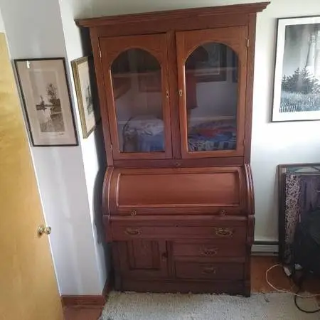roll top desk/bookcase