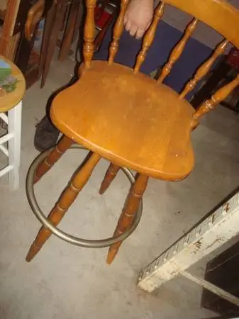 wooden stools