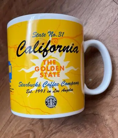 Starbucks Vintage 16oz Coffee Mug (California) (90s)(New-Never Used