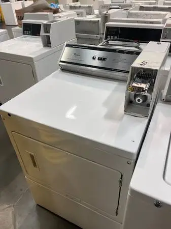 Several whirlpool coin op  dryers   electric/gas