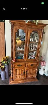 Oak hutch