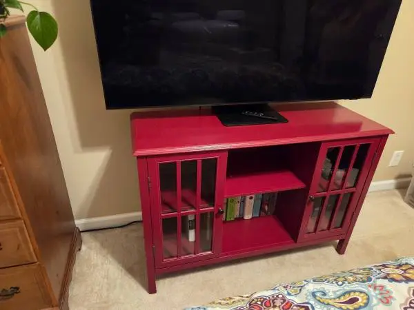 TV Entertainment Center and Bookshelf
