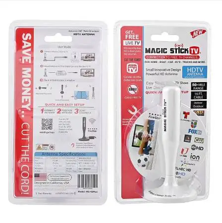 Magic Stick TV Digital HDTV Magnetic Antenna -NEW-
