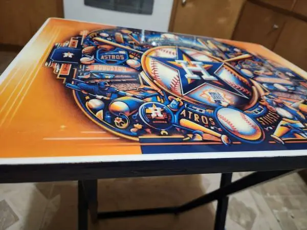 Custom Handmade Space City Tribute Side Table