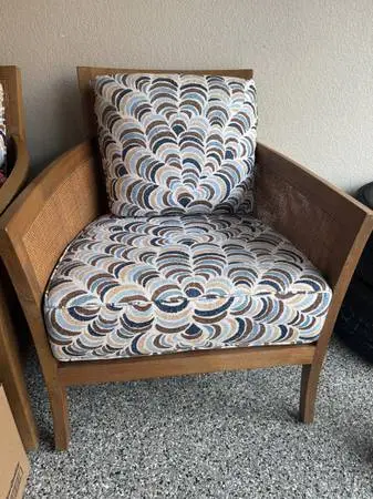 2  modern chairs for outside doors patio . New