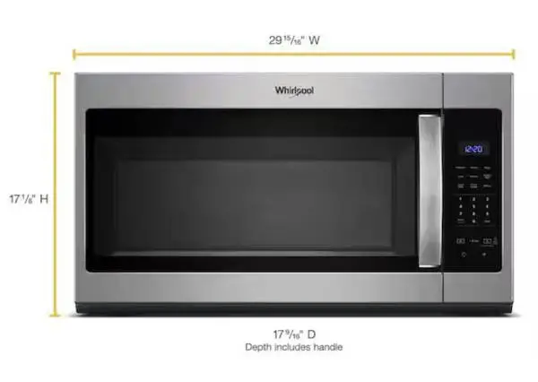 New Whirlpool Over the range microwave/hood Stainless Steel 30 width